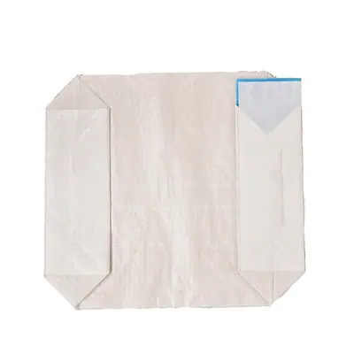 Bottom Gusset Bag with Valve Pocket PP Woven Fabric 25KG